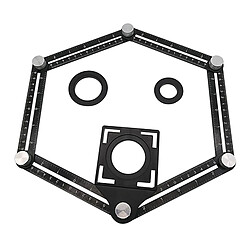 Face Outil de Mesure D'angle, Des Outils de Tuiles avec Trou Positionnement Ouverture, mis à jour En Alliage D'aluminium règle avec Outil