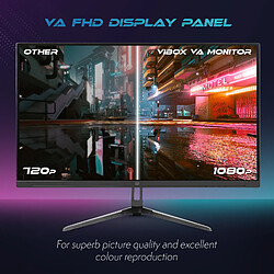 Vibox V24FHD165 Écran PC Gamer - 24 Pouces, Résolution FHD 1080p, 165Hz, 1ms, Adaptive Sync, Dalle VA, HDMI & DisplayPort