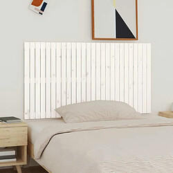 Maison Chic Tête de lit scandinave pour lit adulte,Meuble de chambre murale Blanc 166x3x90 cm Bois massif de pin -MN47442