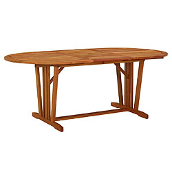 vidaXL Table de jardin 200x100x75 cm Bois d'eucalyptus solide