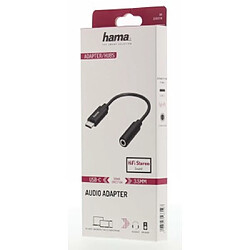 HAMA Adaptateur audio, fiche USB-C - jack femelle 3,5 mm, stéréo