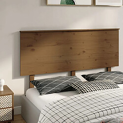 Acheter Maison Chic Tête de lit scandinave,Meuble de chambre Marron miel 154x6x82,5 cm Bois massif de pin -MN64091