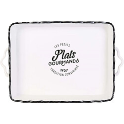 Avis Cook Concept Plat rectangulaire en grès Les petits plats gourmands.