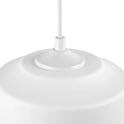 Beliani Lampe suspension JURUA Verre Blanc pas cher