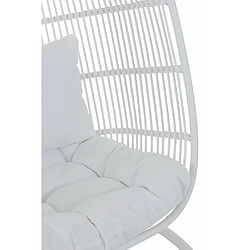 Inside 75 Chaise Suspendue Ovale NAOMI / Blanc pas cher