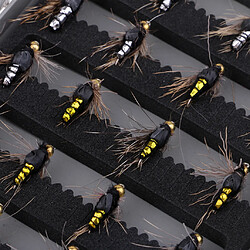 Acheter 40 pcs / boîte assortiment mouche pêche mouches simulation insectes sec mouches style 2