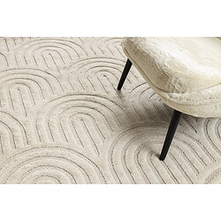 RUGSX Tapis SANTO SIZAL 0537 géométrique blanc 200x290 cm pas cher