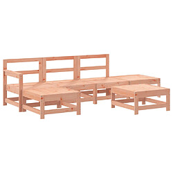 vidaXL Salon de jardin 6 pcs bois massif douglas