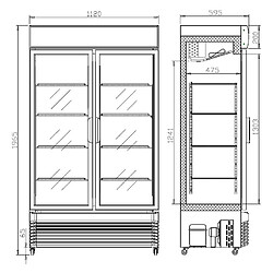 Vitrine a Boisson 750 L - Combisteel