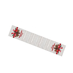 C360 Table de Noël Runner Christmas Nappe Long Strip Nappe Intérieur Accueil Décorations de Noël pour les fêtes de vacances