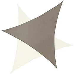 Avis Ideprice Toile d'ombrage triangulaire 3 mètres Taupe.