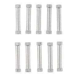 10pcs Entretoise de colonne de sortilège en aluminium à double tête pour hélicoptère 3x22mm