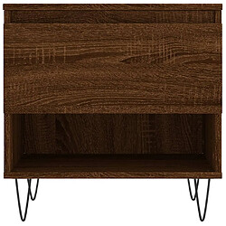 Acheter vidaXL Table basse chêne marron 50x46x50 cm bois d'ingénierie