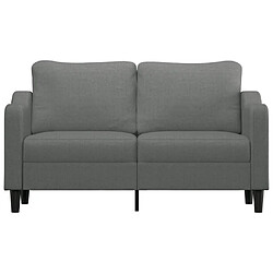 Avis Maison Chic Canapé à 2 places,Sofa de Salon,Canapé droit Gris foncé 140 cm Tissu -GKD784434