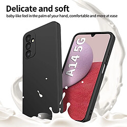 Coque Silicone Noir + Verre Trempe Pour Samsung Galaxy A14 4G / 5G Little Boutik©