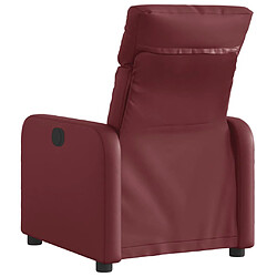 Acheter vidaXL Fauteuil inclinable électrique Rouge bordeaux Similicuir