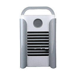 FM BT USB Recharge Portable Multi-Function Air Conditioner Fan Home Refrigerator - gris