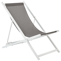 Acheter Beliani Chaise longue Gris LOCRI II