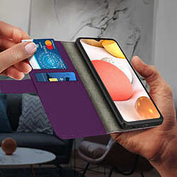 Avizar Housse Samsung Galaxy A32 Porte-carte Fonction Support Vidéo violet pas cher