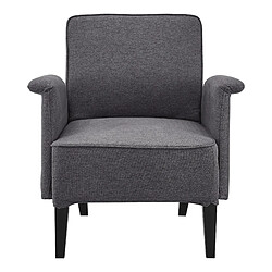 Avis Helloshop26 Fauteuil de salon lounge 82 x 78,5 x 77 cm gris foncé noir 03_0007118