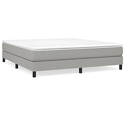 vidaXL Cadre de lit sans matelas gris clair 180x200 cm tissu