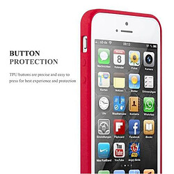 Acheter Cadorabo Coque iPhone 5 / 5S / SE 2016 Etui en Rouge