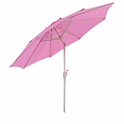 Decoshop26 Parasol de jardin Ø 3m inclinable polyester/aluminium 5kg lilas 04_0003887