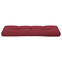 Acheter vidaXL Coussin de palette rouge bordeaux 120x40x12 cm tissu