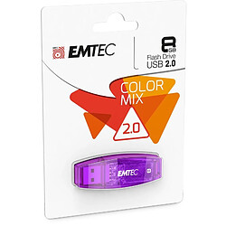 Emtec C410 Color Mix - clé USB 8 Go - USB 2.0