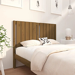 Maison Chic Tête de lit scandinave pour lit adulte,Meuble de chambre Marron miel 125,5x4x100 cm Bois massif de pin -MN99699