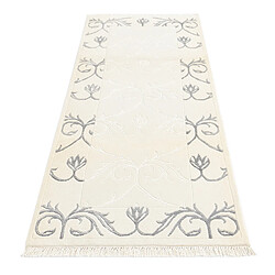 Avis Vidal Tapis de couloir en laine 203x79 beige Darya