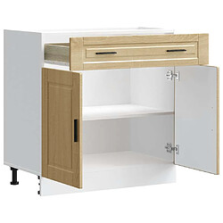 Acheter vidaXL Armoire de cuisine Porto chêne sonoma bois d'ingénierie