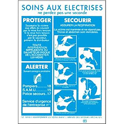 affiche - alu et métal - soins aux electrises - catu am-20-b