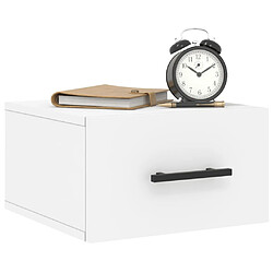 Avis Maison Chic Lot de 2 Tables de Chevet murales - Tables de Nuit blanc 35x35x20 cm