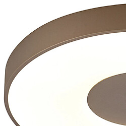 Avis Inspired Plafonnier Rond LED 80W Avec Télécommande 2700K-5000K, 3900lm, Marron Sable, Garantie 3 ans