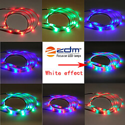 5M 24W RGB SMD2835 LED Strip Light 24 / 44Key Kit de contrôleur IR avec connecteur DC mâle