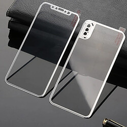 Wewoo Film de verre trempé 25 PCS Titane Alliage Edge Couverture totale + Protection d'écran en pour iPhone XS Max Argent