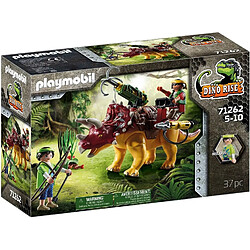 Playmobil® Dino Rise Triceratops dinosaure avec armure amovible et grand canon mobile