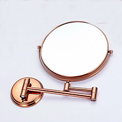 Universal Luxe or rose extensible 8 pouces miroir miroir 360 degrés double mur monté miroir pas cher