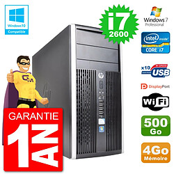 PC HP 6300 MT Intel Core i7-2600 RAM 4Go Disque 500Go Graveur DVD Wifi W7 - Occasion