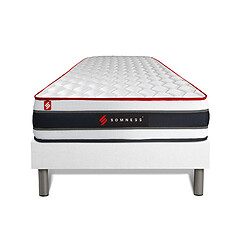 Somness Ensemble sommier + matelas ENERGY ressorts ensachés et mémoire de forme 90x190