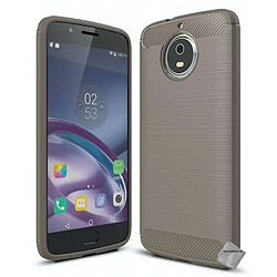 Htdmobiles Coque silicone gel carbone pour Motorola Moto G5s + film ecran - GRIS