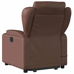 Acheter Maison Chic Fauteuil Relax pour salon, Fauteuil inclinable de massage électrique marron similicuir -GKD80813