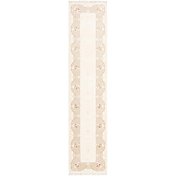 Vidal Tapis de couloir en laine 399x89 beige Darya