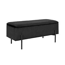 Mes Banc de rangement 95x36,5x46 cm en velours noir