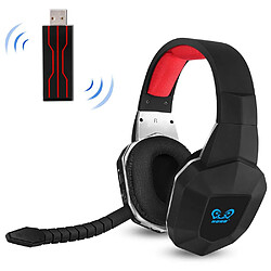 Universal Casque de jeu sans fil Virtual 7.1 PC Gamer avec microphone amovible autour du casque de son