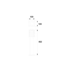 Leds C4 Balise de jardin SILJAN 1 Ampoule