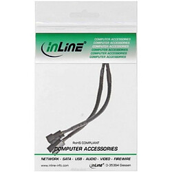 Câble d'alimentation en Y du ventilateur InLine® PWM, 4 broches. 1 M / 2 F, 0,15 m