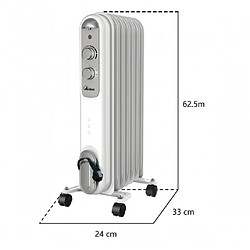 Ardes Radiateur à circulation d'huile 1500W