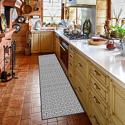 Alter Chemin de cuisine, 100% Made in Italy, Tapis antitache avec impression numérique, Tapis antidérapant et lavable, Modèle Aliana, 140x52 cm